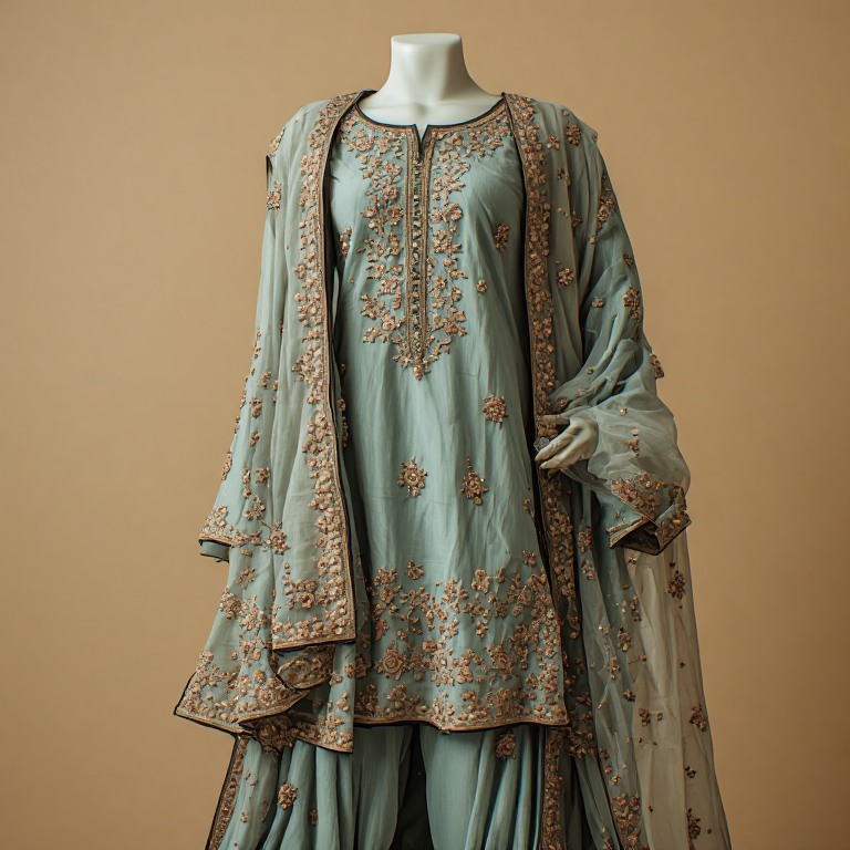 Cotton Suit Set Stitched